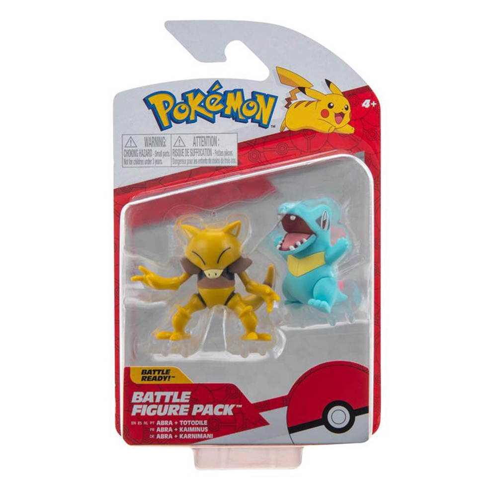 Brinquedo Pokemon - Battle Figure Pack Totodile e Abra em Promoção