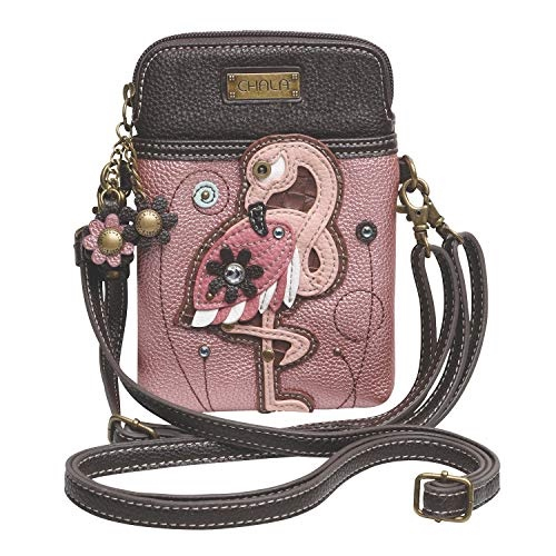 flamingo crossbody bolsa
