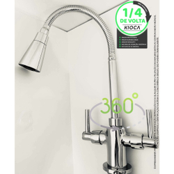 Torneira com Misturador Monobloco Gourmet água quente e fria Menor preço em Torneira com Misturador Monobloco Gourmet água quente e fria