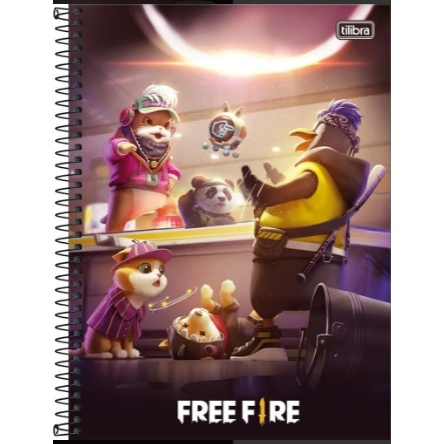 Caderno brochura pequeno free fire tilibra 80 folhas em Promoção na  Americanas