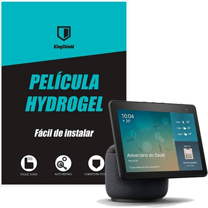 Pel cula compat vel amazon echo show 10 kingshield hydrogel cobertura