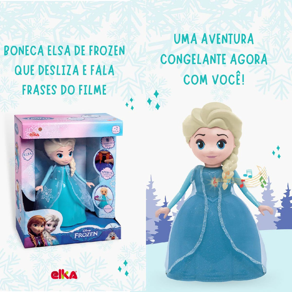 Boneca Elsa Frozen Elka 947 - Casa & Vídeo