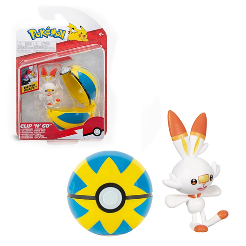 Boneco Pokemon - Pokebola - Clip N Go - Piplup + Poke Bola SUNNY BRINQUEDOS