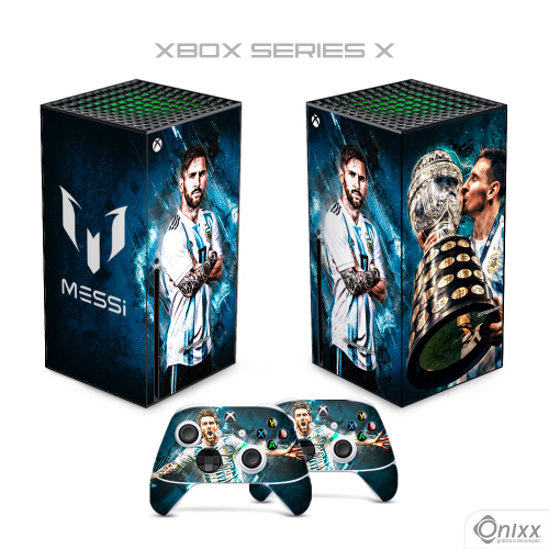 Skin xbox Series X Adesiva Messi Argentina em Promoção na Americanas