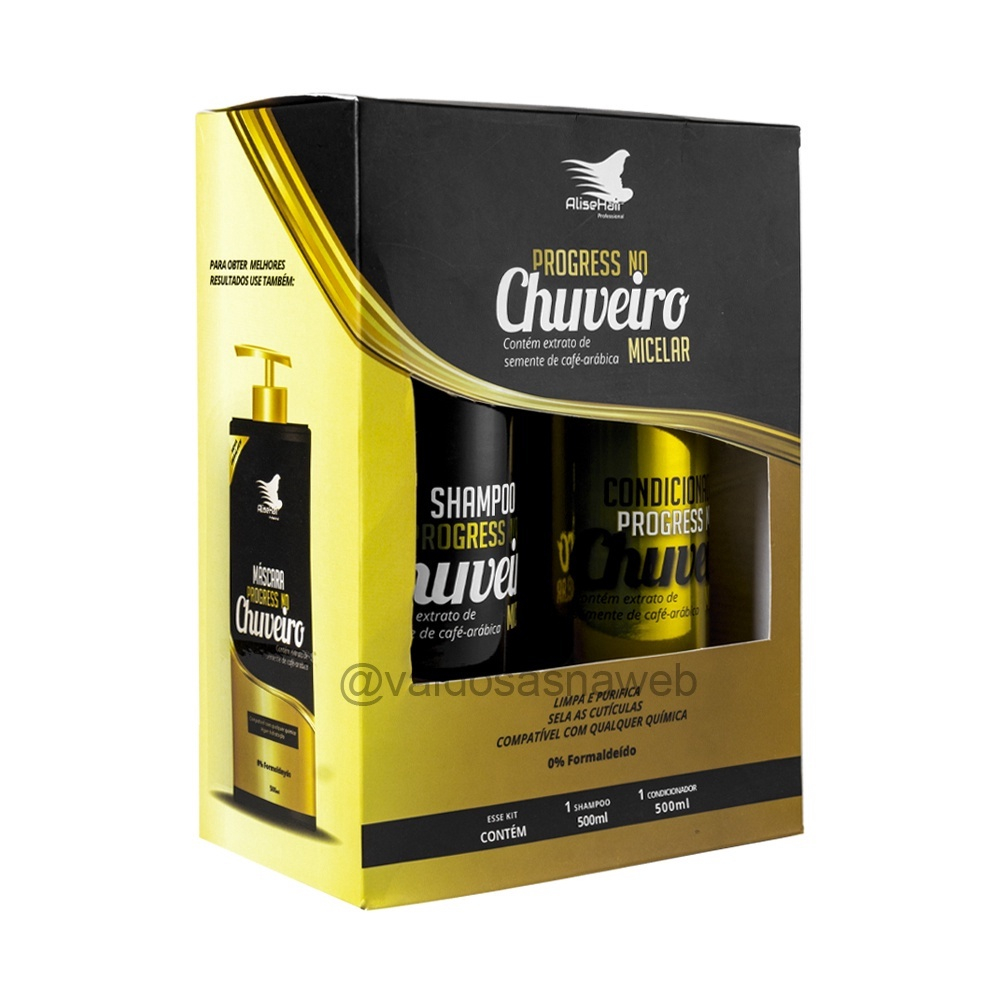 Kit Shampoo E Condicionador Progressiva No Chuveiro Alise Hair X Ml Submarino