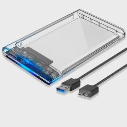Case Para Hd Externo Transparente Notebook Sata 2.5 Usb 3.0 Gaveta Hd Usb Transmissão 6gbps Menor preço em Case Para Hd Externo Transparente Notebook Sata 2.5 Usb 3.0 Gaveta Hd Usb Transmissão 6gbps