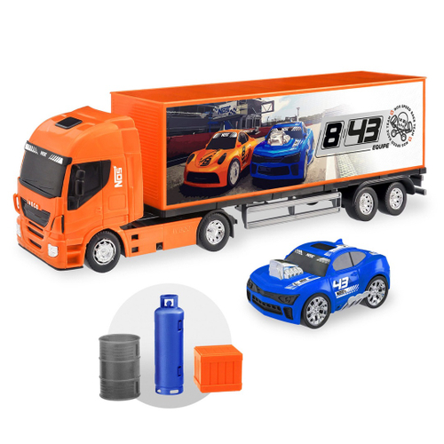 Caminhão de Brinquedo Iveco Hi-Way Tanque - Roda Livre Usual Brinquedos, Shopping