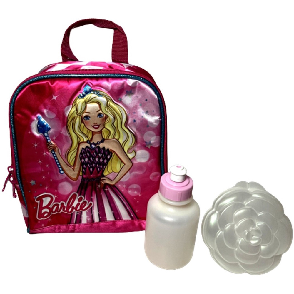 Lancheira Barbie Princesa Pop Star Dourado ou Rosa