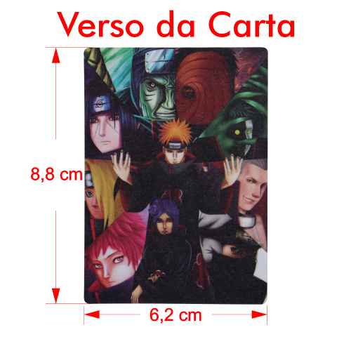 Baralho Akatsuki Naruto Deck Cartas Exclusivo c/ 54 Itachi Renegado em  Promoção na Americanas