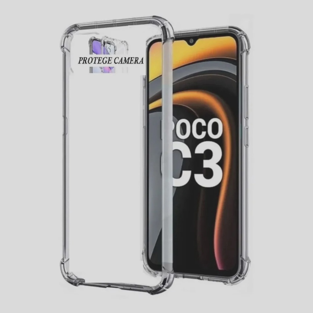 Capa Case Transparente Anti Impacto Xiaomi Poco C Tela Em