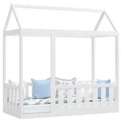 Cama Montessoriana com Grade Branco Brilho - Canaã Menor preço em Cama Montessoriana com Grade Branco Brilho - Canaã