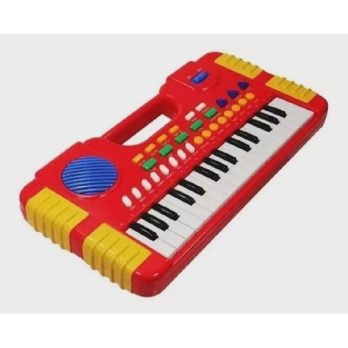 Piano Infantil Teclado Instrumento Musical Brinquedo Com Microfone Luz E 10  Sons E Ritmos em Promoção na Americanas