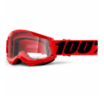 Óculos Esportivo 100% Strata 2 Vermelho Lente Transparente