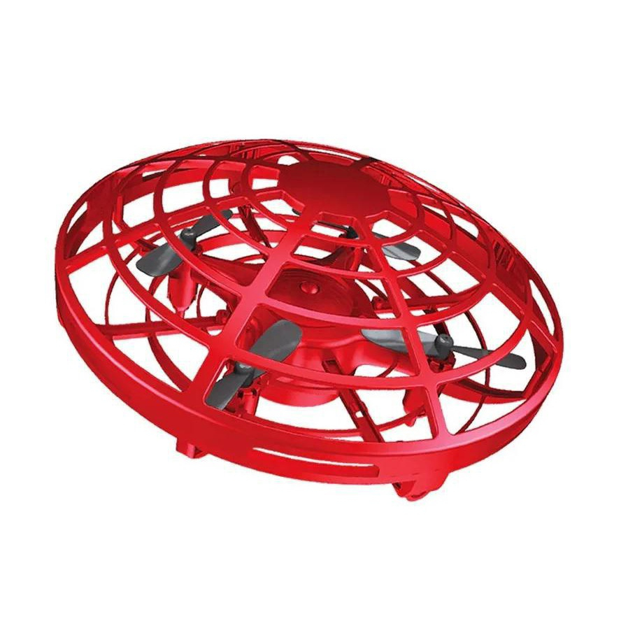 Mini Drone Disco Voador Ufo Infantil Colorido Vermelho em