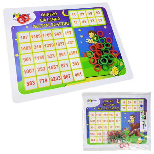 Jogo de Tabuleiro Roleta Matematica MMP Brinquedo Infantil