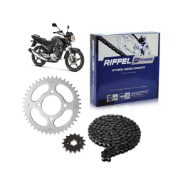 Menor preço em Kit Relação Transmissão Riffel ybr 125 2008 - 2016
