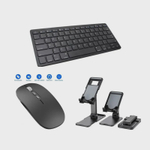 Kit Home Office P Tablet Galaxy S7 fe T735 12,4 + Can Preto