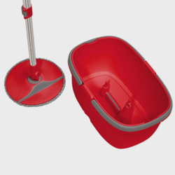 Mop Spin Esfregão Microfibra Condor 1661 com Balde de 12L e 1 Refil - Vermelho Menor preço em Mop Spin Esfregão Microfibra Condor 1661 com Balde de 12L e 1 Refil - Vermelho