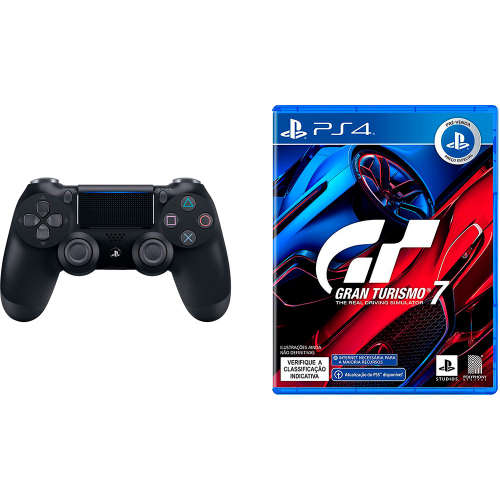 Controle sem fio Dualshock 4 Preto - PS4