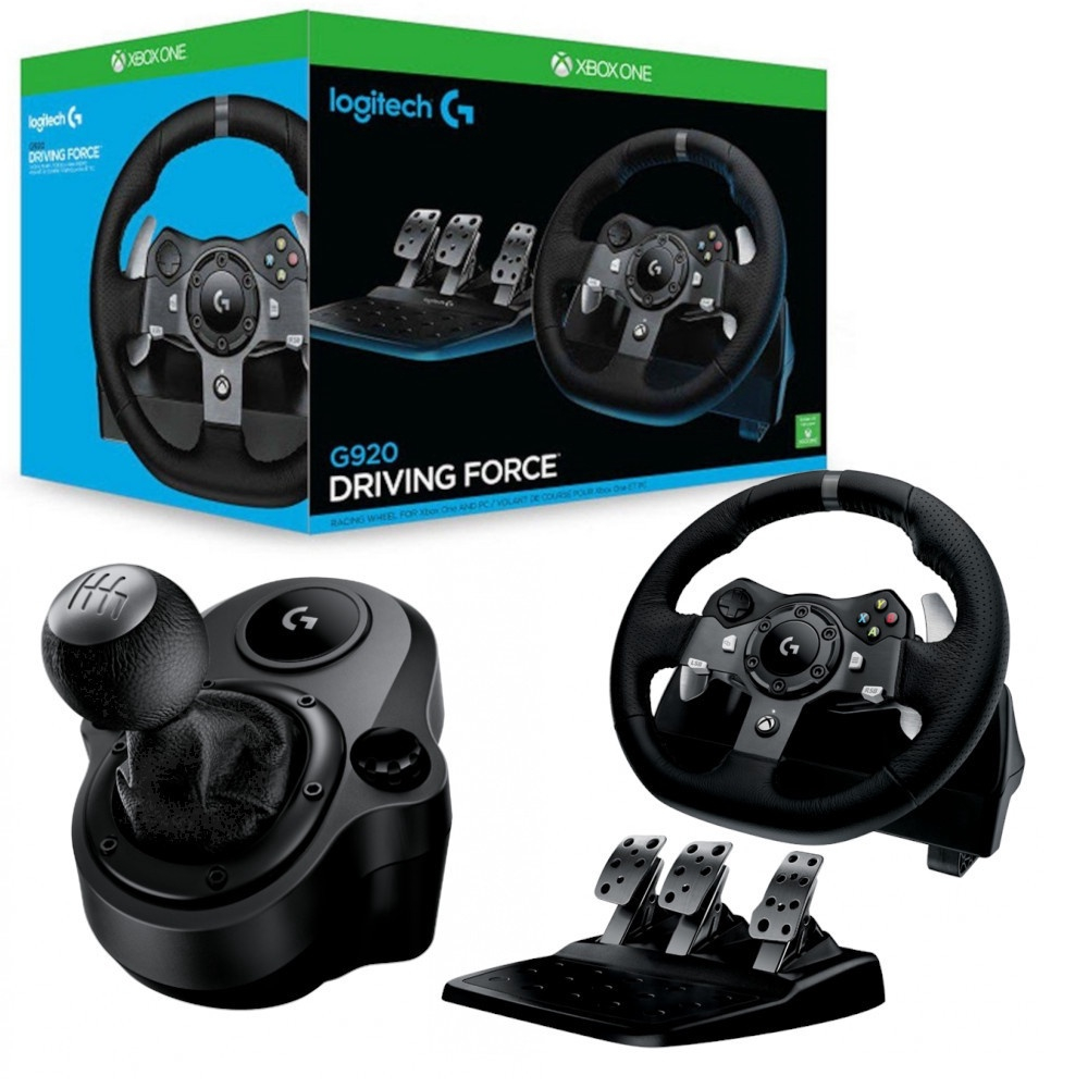 Volante Logitech G920 com pedal + Câmbio Driving Force Shifter, volante  logitech g920 