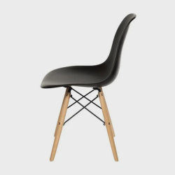 Cadeira Design Charles Eames Eiffel Leda Cozinha Escritório Quarto - Preta Wood Menor preço em Cadeira Design Charles Eames Eiffel Leda Cozinha Escritório Quarto - Preta Wood
