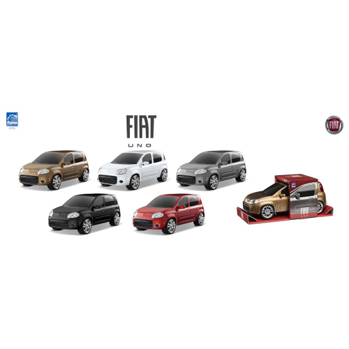 Miniatura Carro Fiat Uno Attractive Bege 1850 - Roma na Americanas