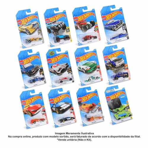 Carrinho Hot Wheels Sortidos Valor Unitario Mattel em Promoção na Americanas