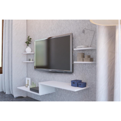 Kit Rack Suspenso Tv Com 4 Nichos Premium Organizador Livros é boa?