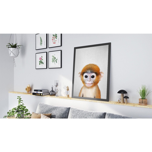 Quadro decorativo Macaco Filhote Fofo Animais Fofos para sala quarto no  Shoptime