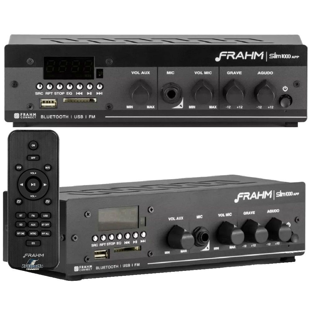 Frahm Receiver Som Ambiente Amplificador Slim 1000 Usb Fm Em Promoção ...