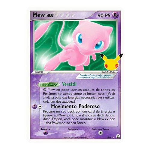 Kit Carta Pokémon Lendários Mewtwo E Mew Holograficos em Promoção na  Americanas