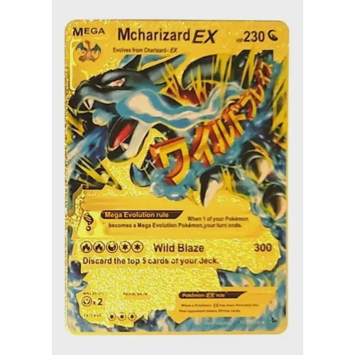 Cartas Pokemon Douradas Plastificadas