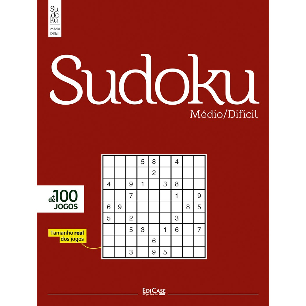 Revista Sudoku Difícil - Só Jogos 9X9 - 6 Por Página em Promoção na  Americanas