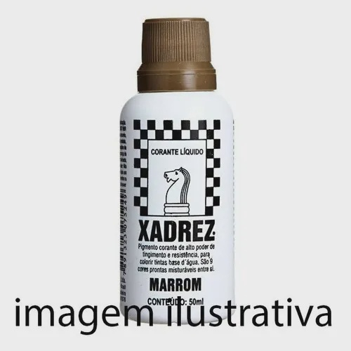 Corante Líquido Tinta Xadrez Bisnaga Marrom Com 1 Unidade em Promoção na  Americanas