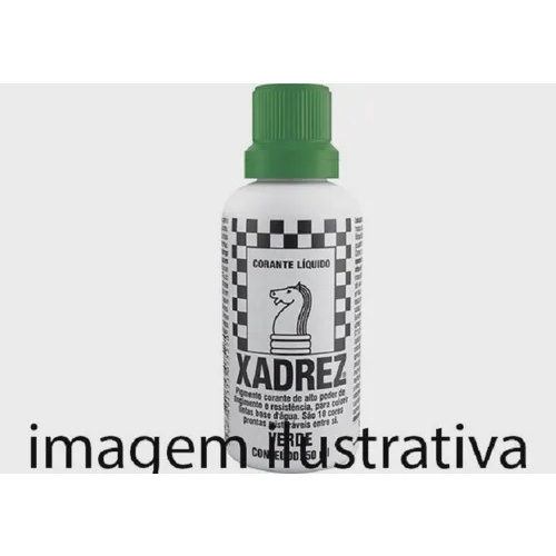 Corante Líquido Tinta Xadrez Bisnaga Com 12 Unidades