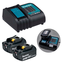 Bateria 18v 3ah Makita BL1830B 2 unidades e Carreg. bivolt DC18SD Menor preço em Bateria 18v 3ah Makita BL1830B 2 unidades e Carreg. bivolt DC18SD