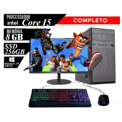 Computador Completo Core I5 8gb Ssd 256gb + Kit Gamer + tela 19 é boa?