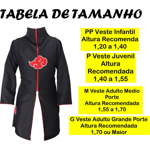 Naruto Akatsuki Nuvem Vermelha Robe Cos Roupas