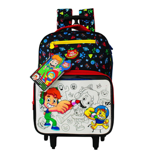 Mochila De Costas Escolar Infantil Gato Galáctico r - GATO GALÁCTICO