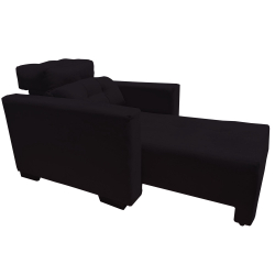 Sofá Poltrona 1 lugar Retrátil e Reclinável Veneza Preto - Aguias Decor Home é boa?
