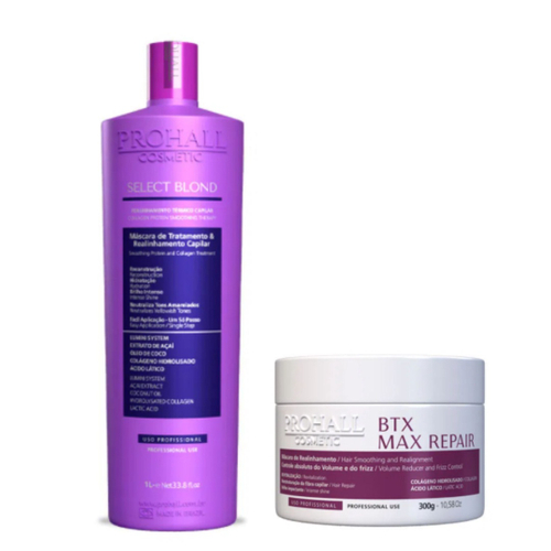 Kit Progressiva Select Blond L Botox Max Repair Prohall Submarino