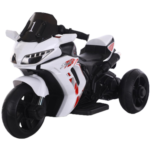 Mini Moto Eletrica Infantil Branca no Shoptime