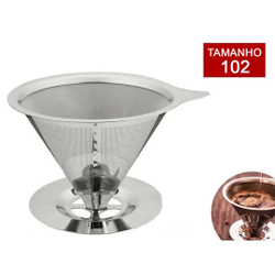 Coador De Café Aço Inox Tamanho 103 Não Utiliza Filtro é boa?