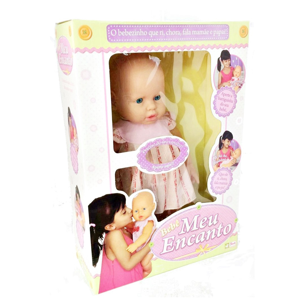 Boneca Bebê Com Amor 48cm Emite Sons De Bebezinho 258 - Super Toys em  Promoção na Americanas