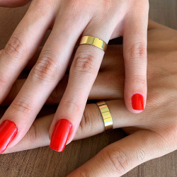Par De Alianças Folheadas A Ouro 18 K Noivado Compromisso é boa?