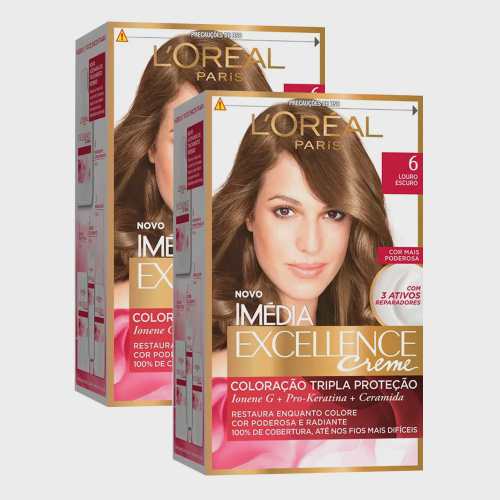 Loreal Kit c/3 Dia Richesse Tonalizante 6.0 Louro Escuro Profundo 50g em  Promoção na Americanas