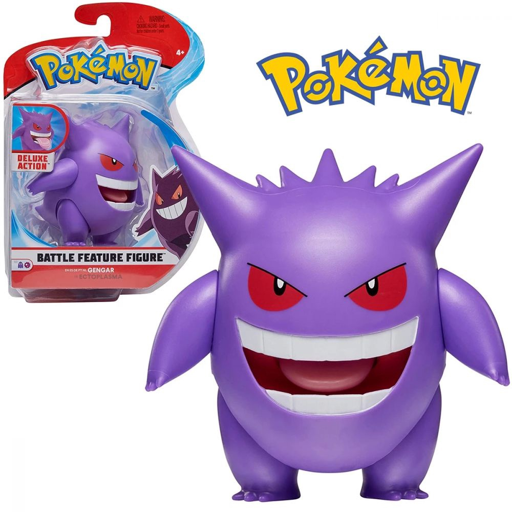 Mini Figura Colecionável - Pokémon - Gengar - Roxo - Sunny