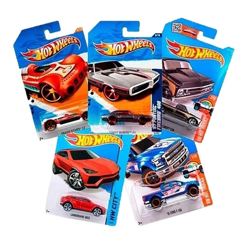 Kit 3 Carrinhos Hot Wheels Sortidos C4982 Mattel Básicos Escala 1