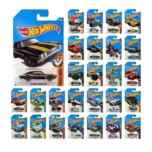 Caixa 20 Carrinhos Hot Wheels Sortidos - Mattel Com 2 Raros - R$ 293,89