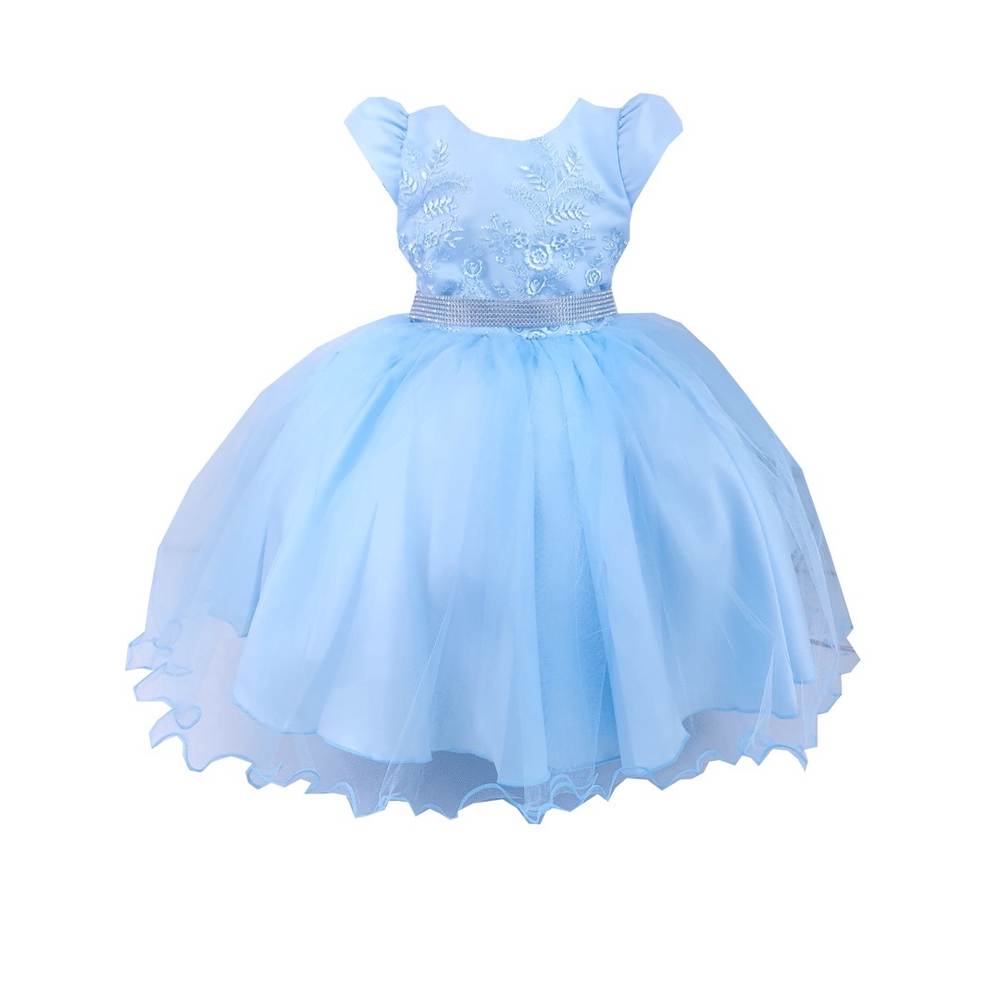 Vestido Daminha Social Azul Princesa Cinderela Aniversário em Promoção na  Americanas